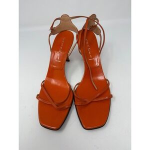 casadei heels orange Sz 7.5